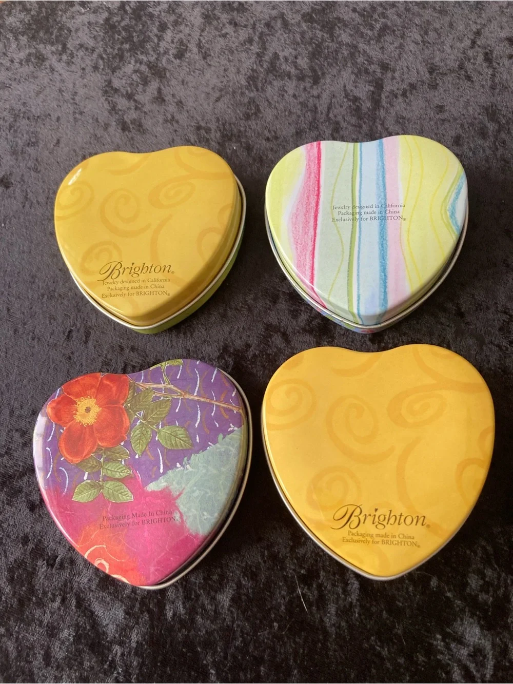 Brighton Heart Tin Set — Yellow, Lime, White, Multicolor - Picture 2 of 4